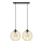 Hanglamp aan een koord MERCURE 2xE27/15W/230V goud/zwart