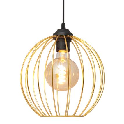 Hanglamp aan een koord MERCURE 2xE27/15W/230V goud/zwart