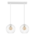 Hanglamp aan een koord MERCURE 2xE27/15W/230V wit