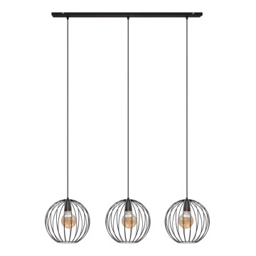 Hanglamp aan een koord MERCURE 3xE27/15W/230V zwart