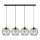 Hanglamp aan een koord MERCURE 4xE27/15W/230V zwart