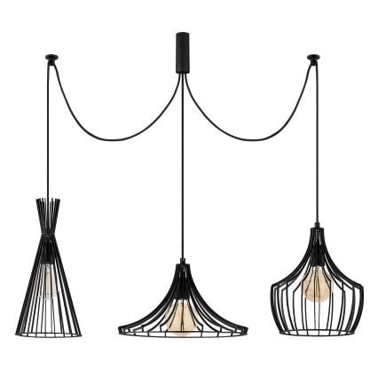 Hanglamp aan een koord MEZOPOTAMYA 3xE27/40W/230V spin