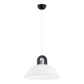 Hanglamp aan een koord MIGOT 1xE27/15W/230V zwart/glanzend chroom