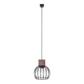 Hanglamp aan een koord MILAN 1xE27/60W/230V hout