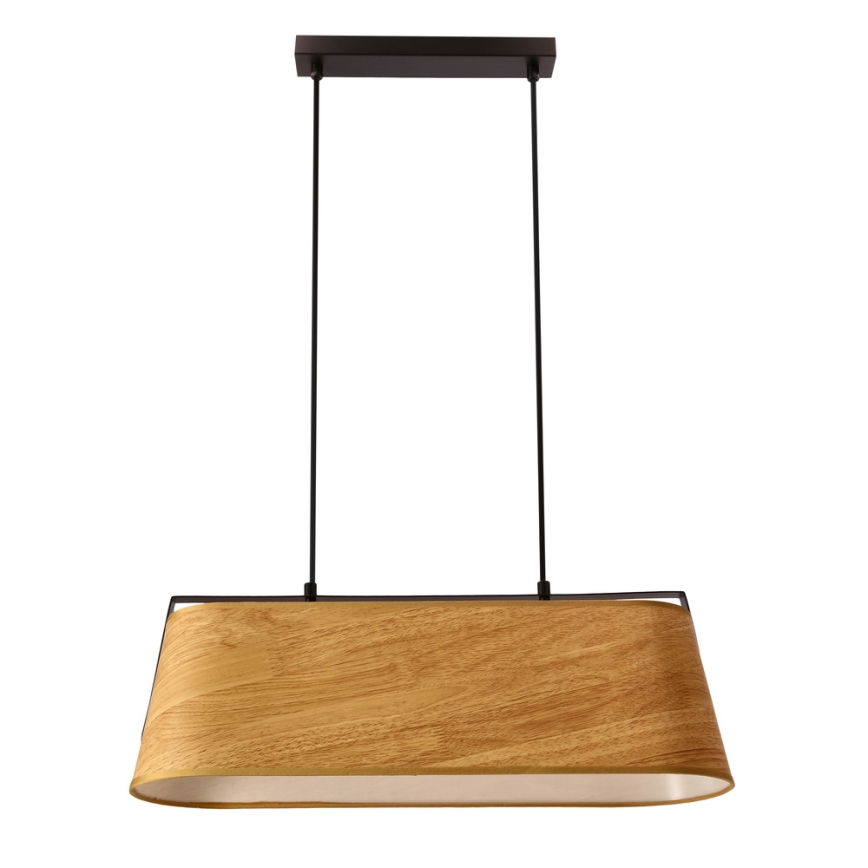 Hanglamp aan een koord MILBURY 2xE27/40W/230V bruin