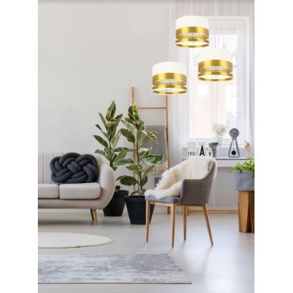 Hanglamp aan een koord MILO 3xE27/60W/230V goud