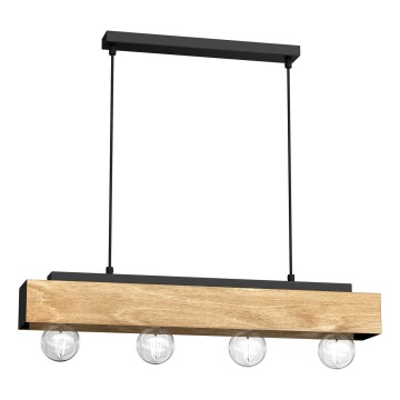 Hanglamp aan een koord MILUZA 4xE27/15W/230V