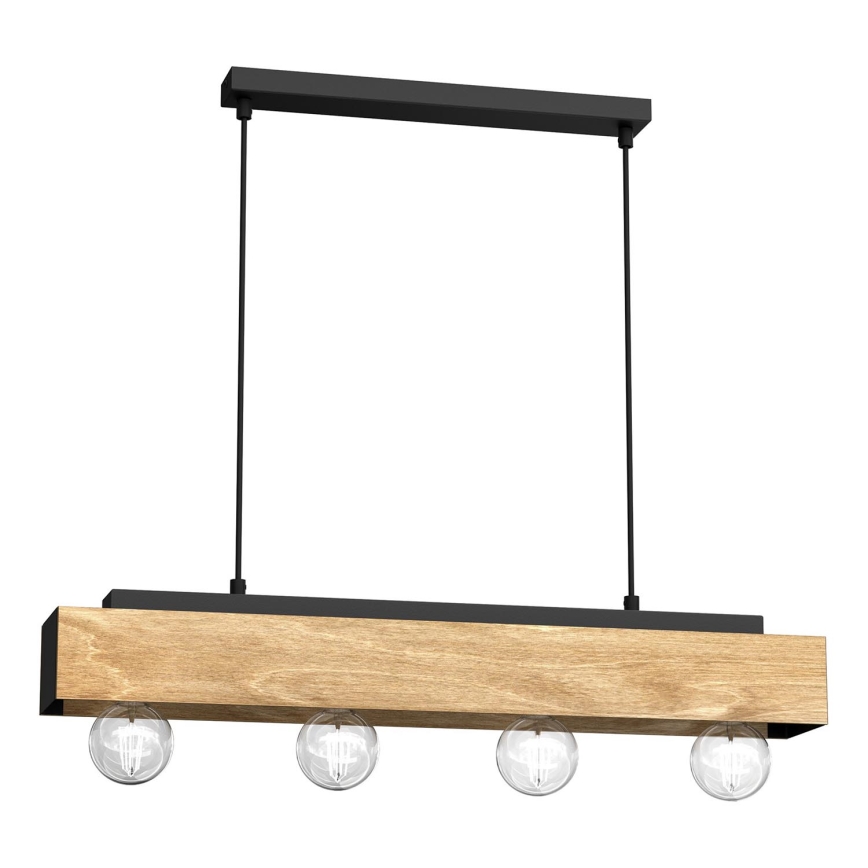 Hanglamp aan een koord MILUZA 4xE27/15W/230V