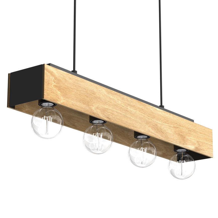 Hanglamp aan een koord MILUZA 4xE27/15W/230V