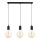Hanglamp aan een koord MIROS 3xE27/60W/230V zwart