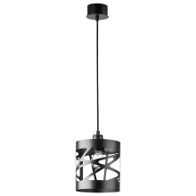 Hanglamp aan een koord MODUL FREZ 1xE27/60W/230V d. 17,5 cm zwart