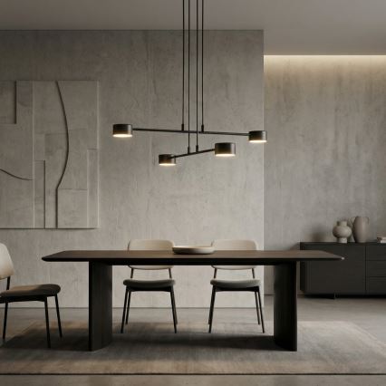Hanglamp aan een koord MODUS 4xGX53/12W/230V zwart