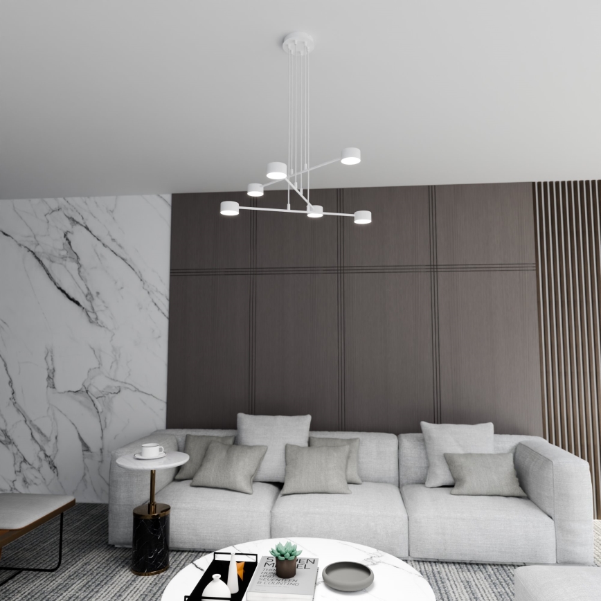 Hanglamp aan een koord MODUS 6xGX53/10W/230V wit