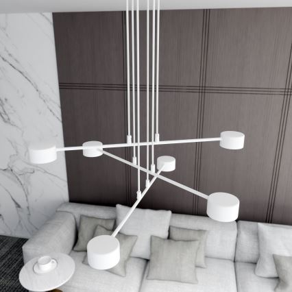 Hanglamp aan een koord MODUS 6xGX53/10W/230V wit