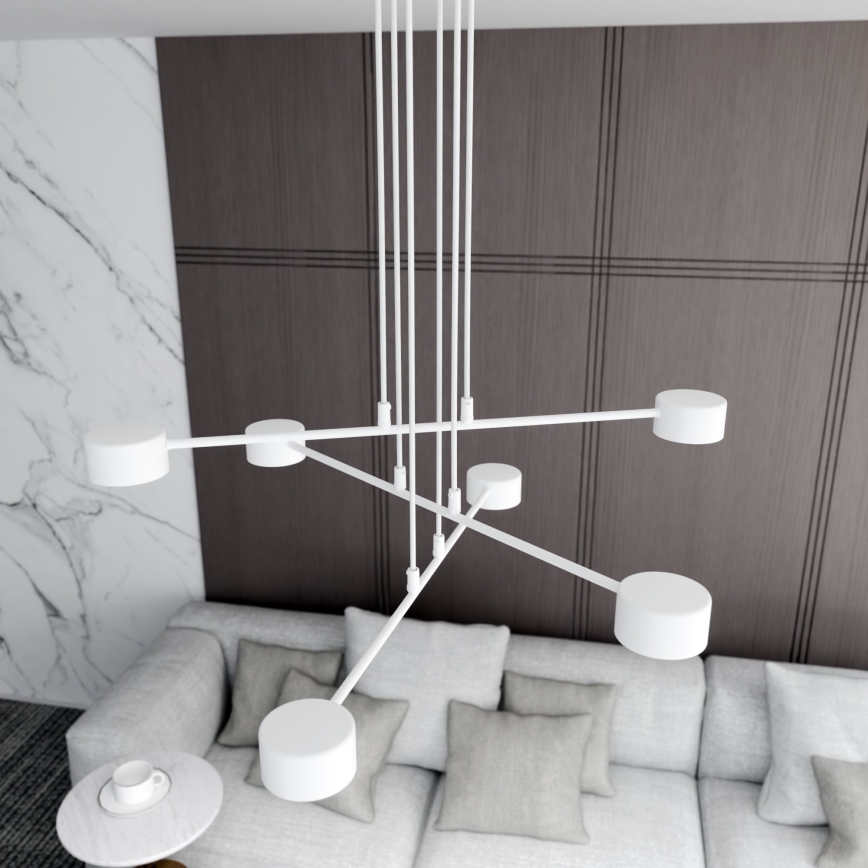 Hanglamp aan een koord MODUS 6xGX53/10W/230V wit