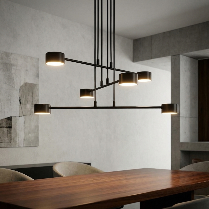 Hanglamp aan een koord MODUS 6xGX53/10W/230V zwart