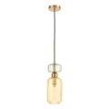 Hanglamp aan een koord MOLLY 1xE14/40W/230V diameter 12 cm goud/oranje/groen
