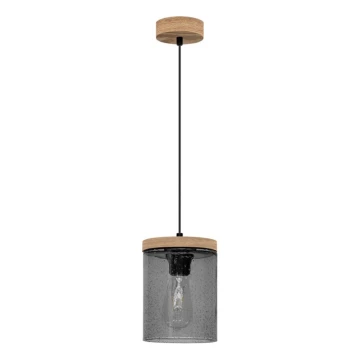 Hanglamp aan een koord MONSUN 1xE27/60W/230V grenen