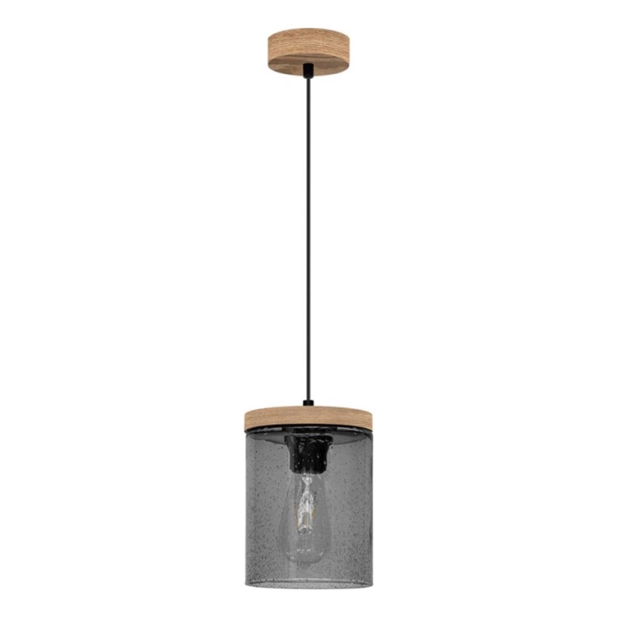 Hanglamp aan een koord MONSUN 1xE27/60W/230V grenen