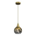 Hanglamp aan een koord MONTE 1xE27/60W/230V d. 15 cm goud