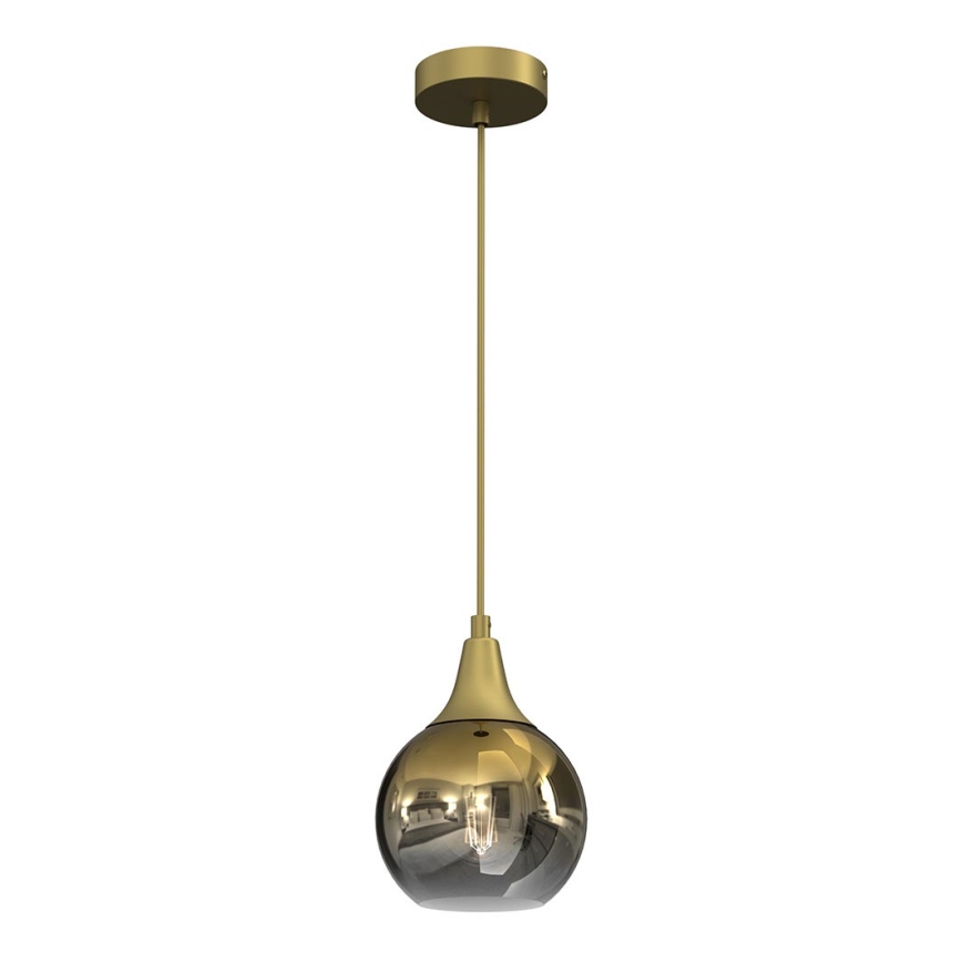 Hanglamp aan een koord MONTE 1xE27/60W/230V d. 15 cm goud