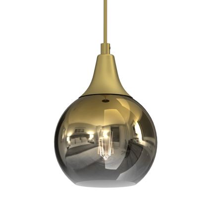 Hanglamp aan een koord MONTE 1xE27/60W/230V d. 15 cm goud