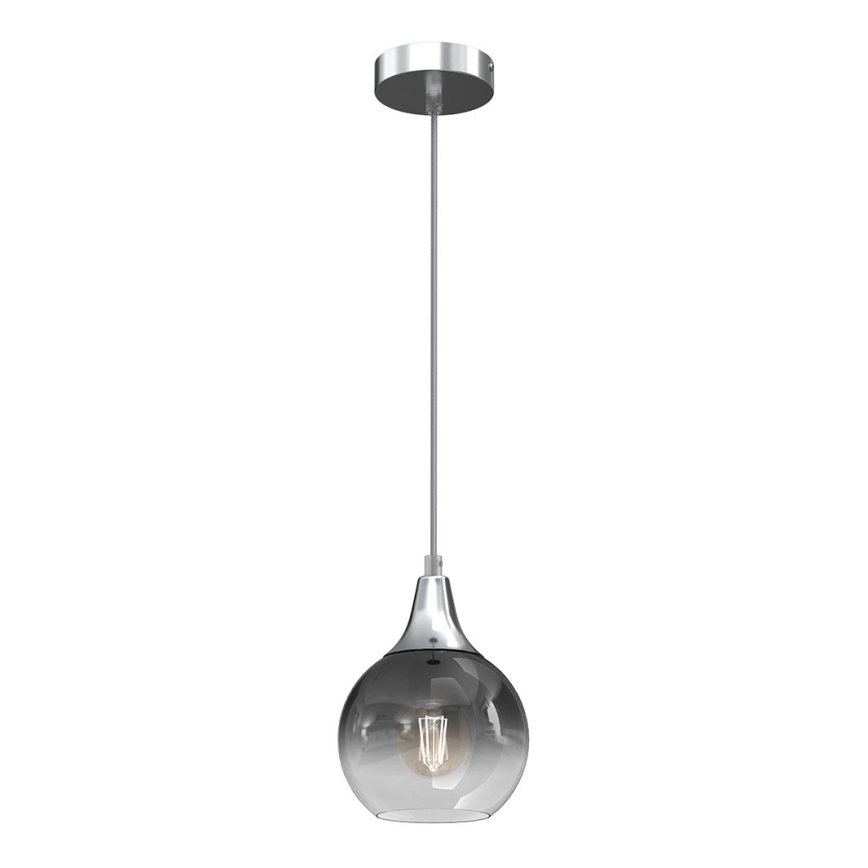 Hanglamp aan een koord MONTE 1xE27/60W/230V d. 15 cm mat chroom