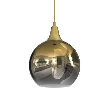 Hanglamp aan een koord MONTE 1xE27/60W/230V d. 20 cm goud