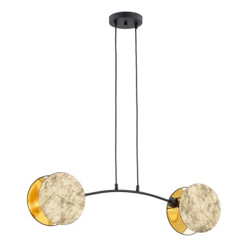 Hanglamp aan een koord MOTIF 2xE14/10W/230V goud