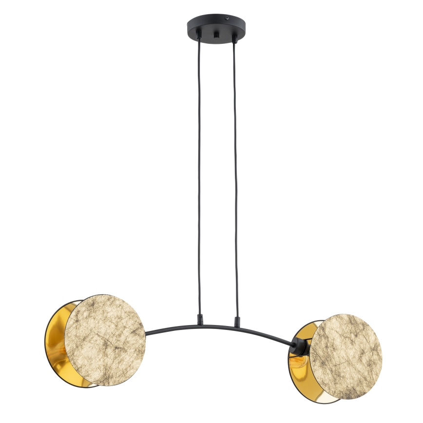 Hanglamp aan een koord MOTIF 2xE14/10W/230V goud
