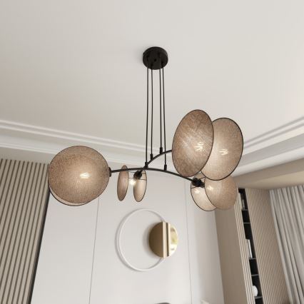 Hanglamp aan een koord MOTIF 4xE14/10W/230V beige