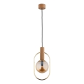 Hanglamp aan een koord MUFI 1xE14/10W/230V goud/beige