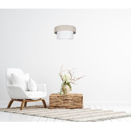 Hanglamp aan een koord NATA 1xE27/60W/230V beige