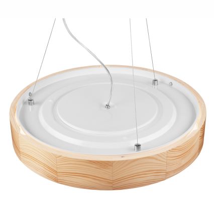 Hanglamp aan een koord NATURAL 3xE27/60W/230V ø 47 cm grenen