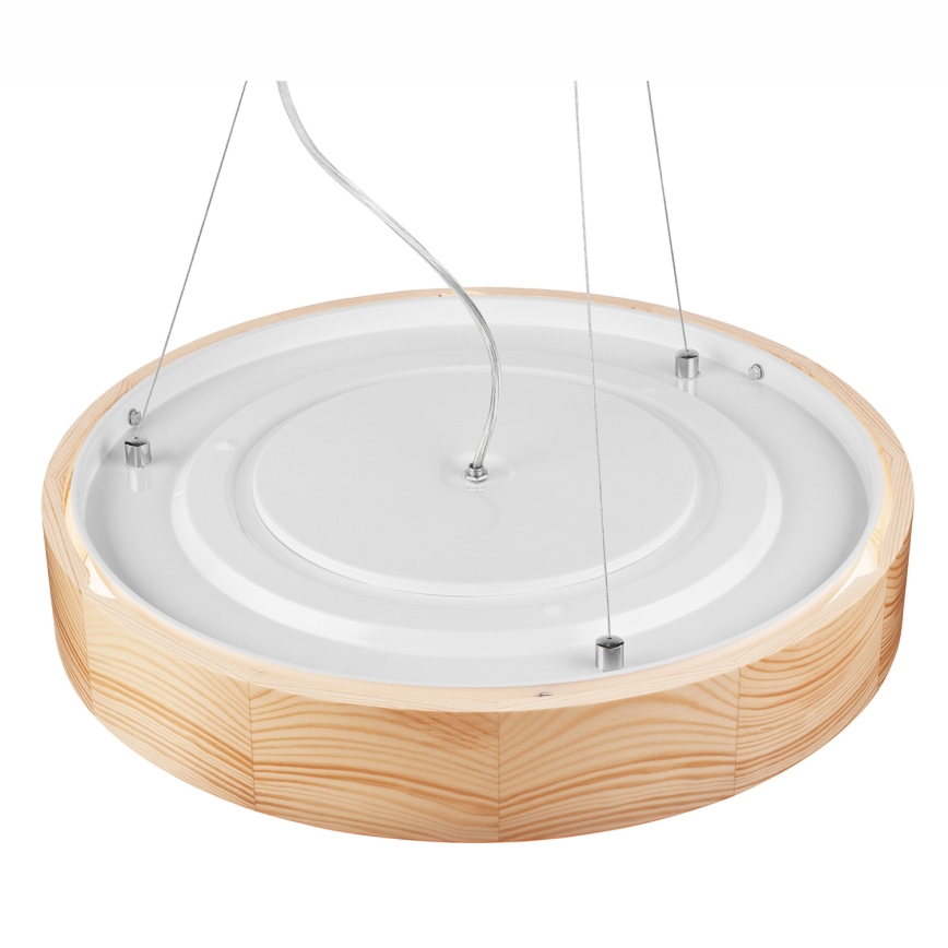 Hanglamp aan een koord NATURAL 3xE27/60W/230V ø 47 cm grenen