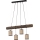 Hanglamp aan een koord NEGRO 4xE27/25W/230V grenen