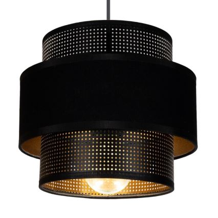 Hanglamp aan een koord NESS 2xE27/60W/230V diameter 30 cm zwart