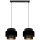 Hanglamp aan een koord NESS 2xE27/60W/230V zwart