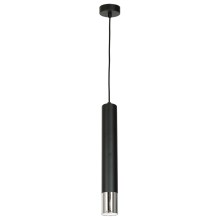 Hanglamp aan een koord NEST 1xGU10/8W/230V zwart/glanzend chroom 