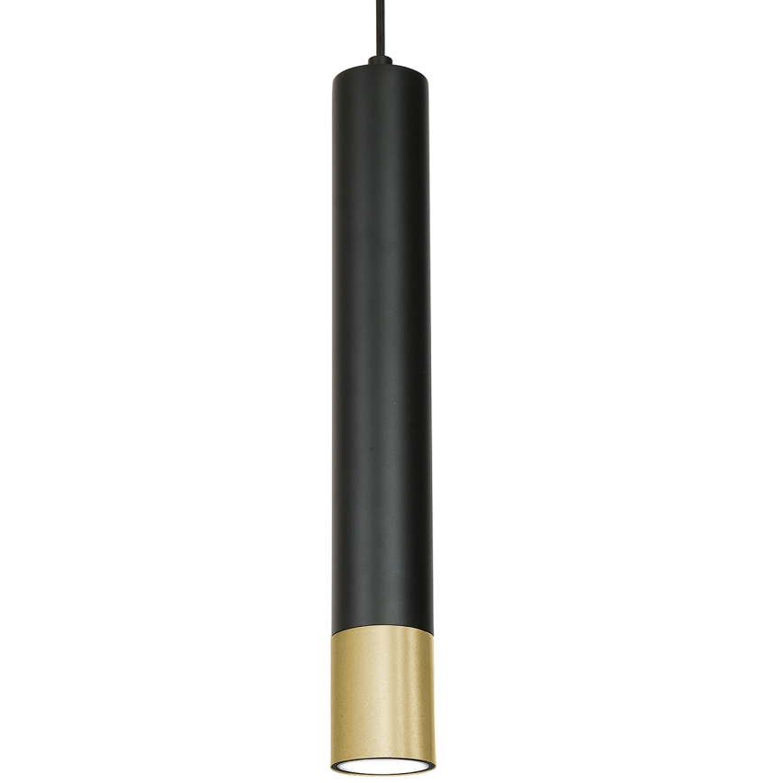 Hanglamp aan een koord NEST 1xGU10/8W/230V zwart/goud