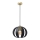 Hanglamp aan een koord NEWTON 1xE27/15W/230V zwart/gouden