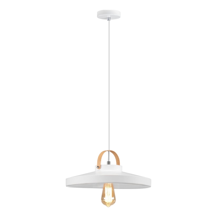Hanglamp aan een koord NEXT 1xE27/60W/230V wit