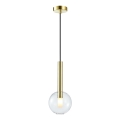 Hanglamp aan een koord NIKO 1xG9/9W/230V diameter 15 cm goud