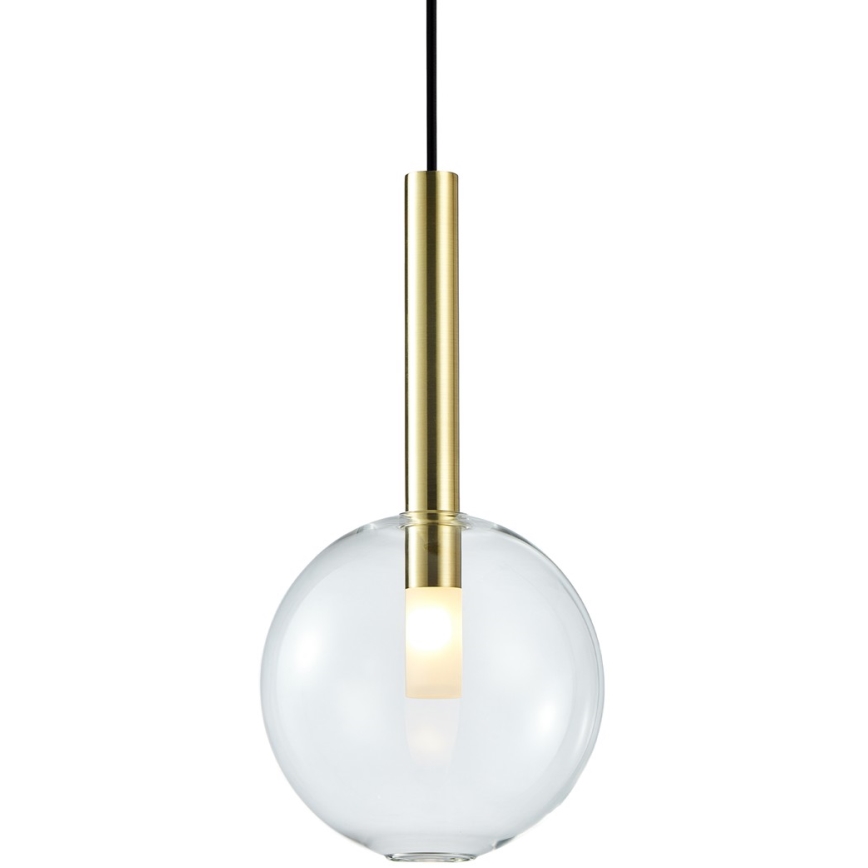 Hanglamp aan een koord NIKO 1xG9/9W/230V diameter 20 cm goud