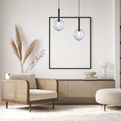 Hanglamp aan een koord NIKO 1xG9/9W/230V diameter 20 cm zwart