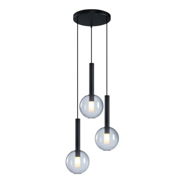 Hanglamp aan een koord NIKO 3xG9/9W/230V zwart