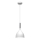 Hanglamp aan een koord NOAK 1xE27/15W/230V wit/glanzend chroom
