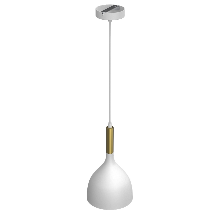 Hanglamp aan een koord NOAK 1xE27/15W/230V wit/goud
