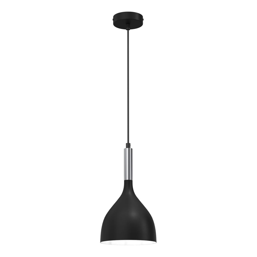 Hanglamp aan een koord NOAK 1xE27/15W/230V zwart/glanzend chroom