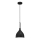 Hanglamp aan een koord NOAK 1xE27/15W/230V zwart/glanzend chroom